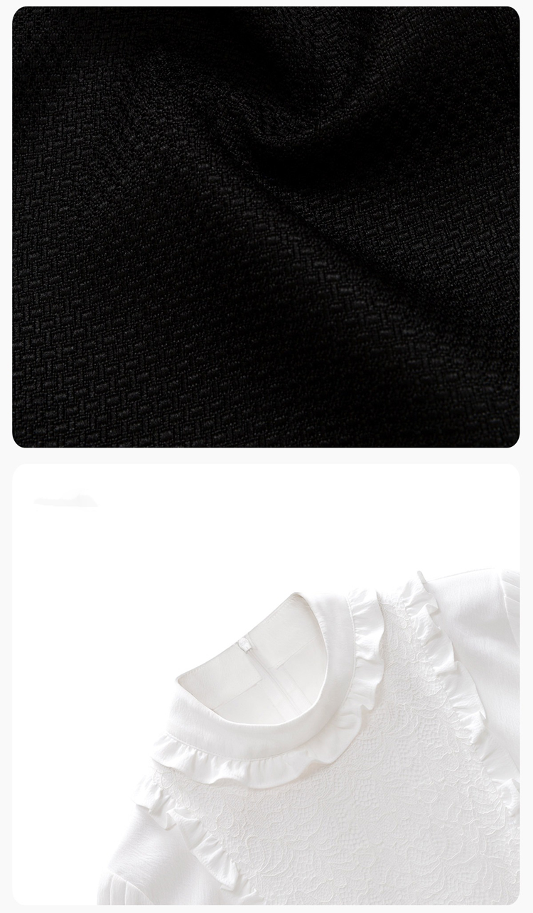 Spring Women Hanfu Set Duijin Jacket Black Mamian Skirt Elegant Style