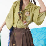Summer Women Casual Hanfu Set Short Style Mamian Qun