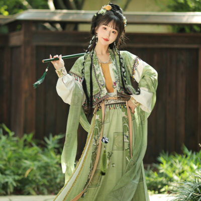 Women Hanfu-inspired Dress Ensemble Exotic-Style Clothing for Spring