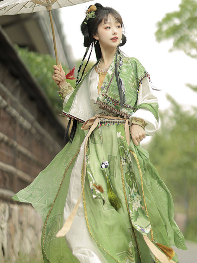 Women Hanfu-inspired Dress Ensemble Exotic-Style Clothing for Spring