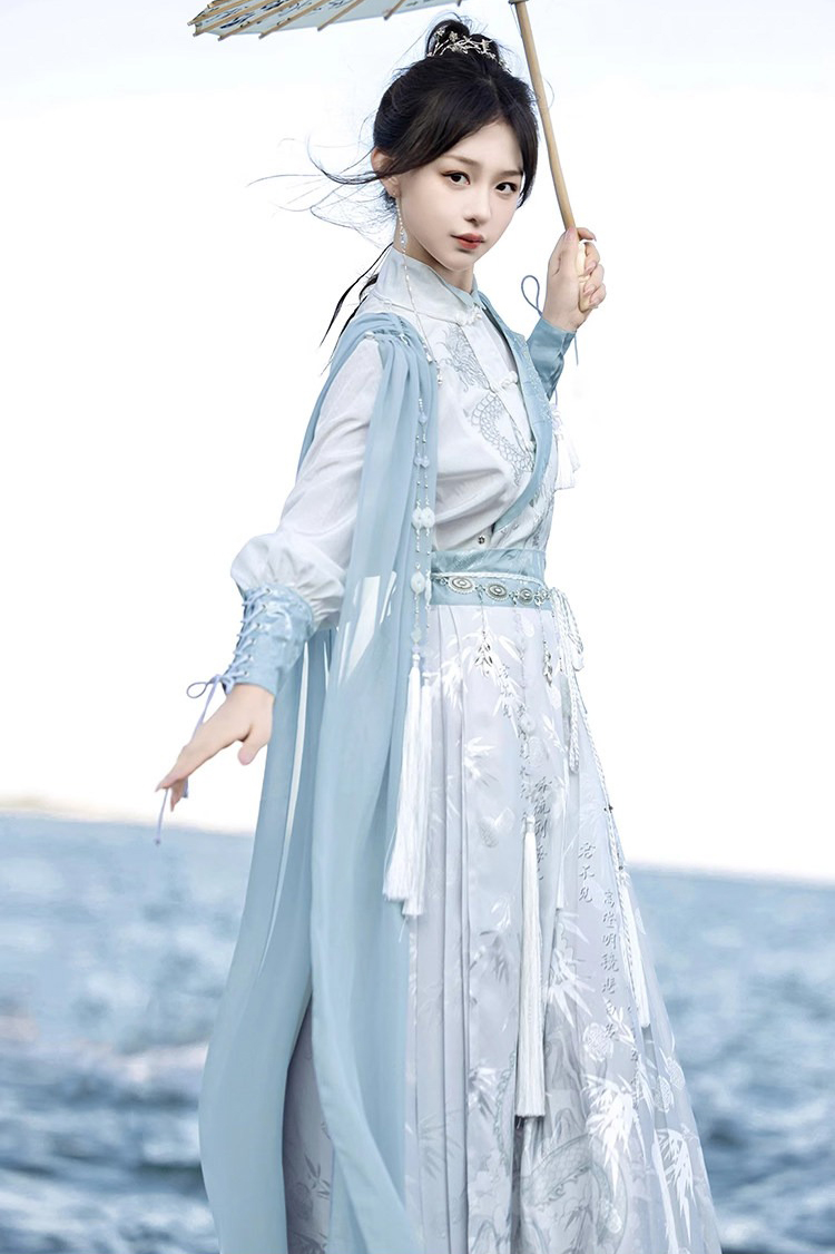 Women Martial Arts Set Flowing Knight Ming Dynasty M amian Qun Set