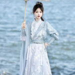 Women Martial Arts Set Flowing Knight Ming Dynasty M amian Qun Set