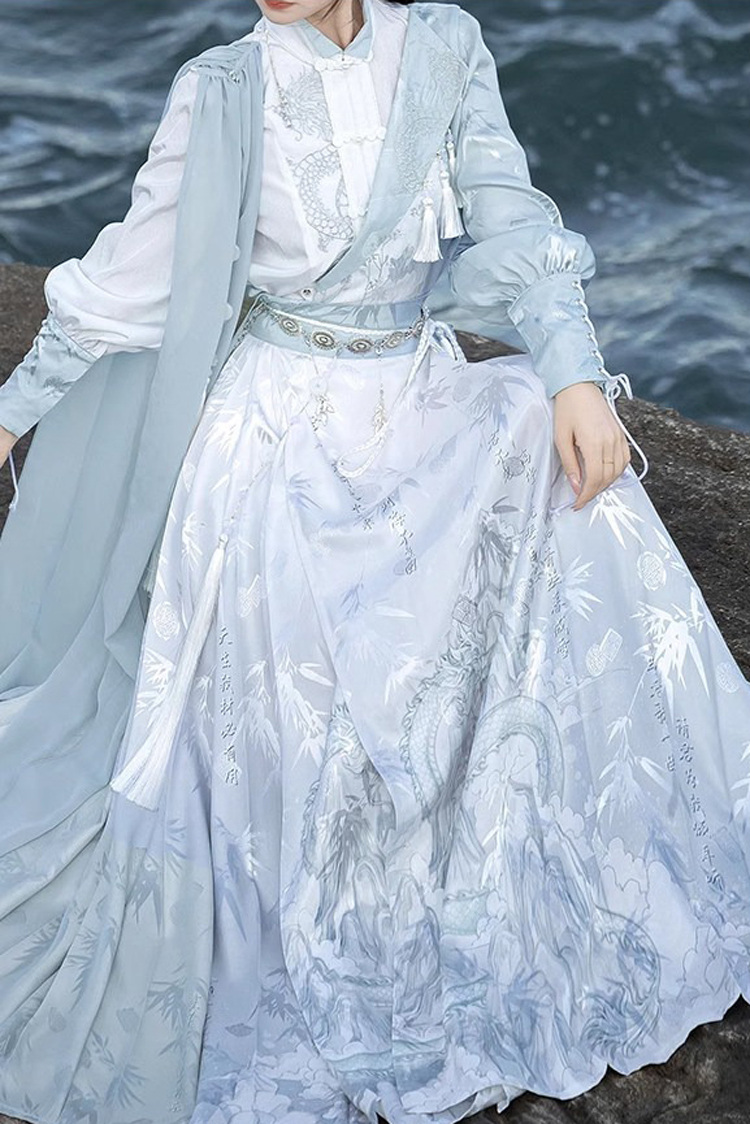 Women Martial Arts Set Flowing Knight Ming Dynasty M amian Qun Set