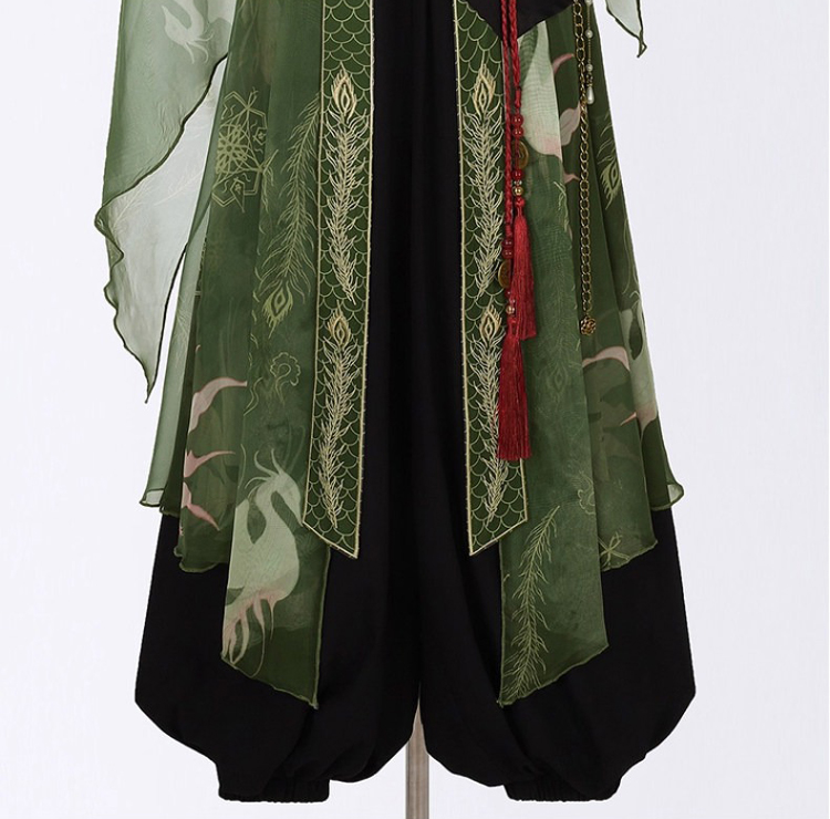 Wuxia Women Hanfu Set Stylish Lantern Pants Ancient Costume Attire