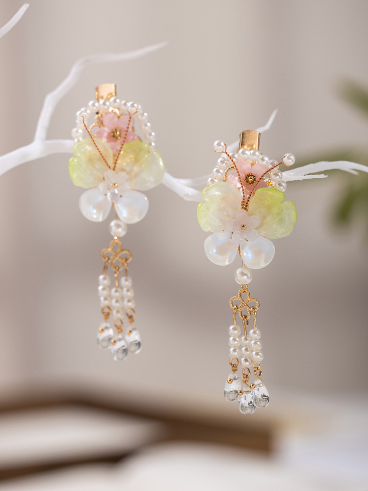 Butterfly Hanfu Children Hairclip Cute Style Cheongsam Hair Accessory