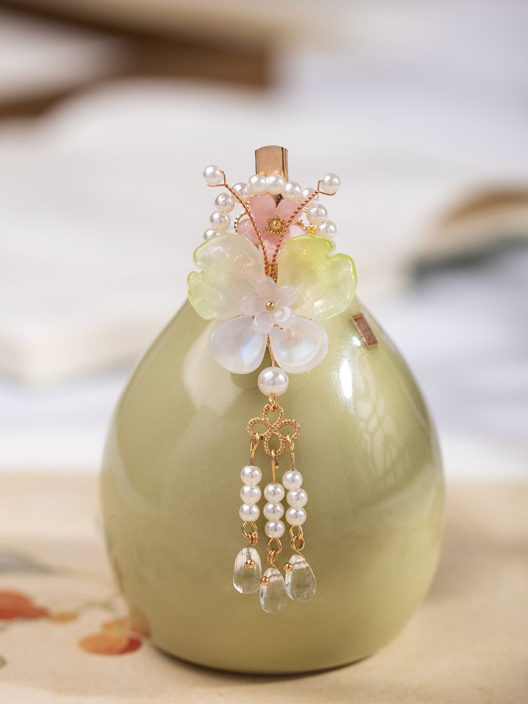 Butterfly Hanfu Children Hairclip Cute Style Cheongsam Hair Accessory