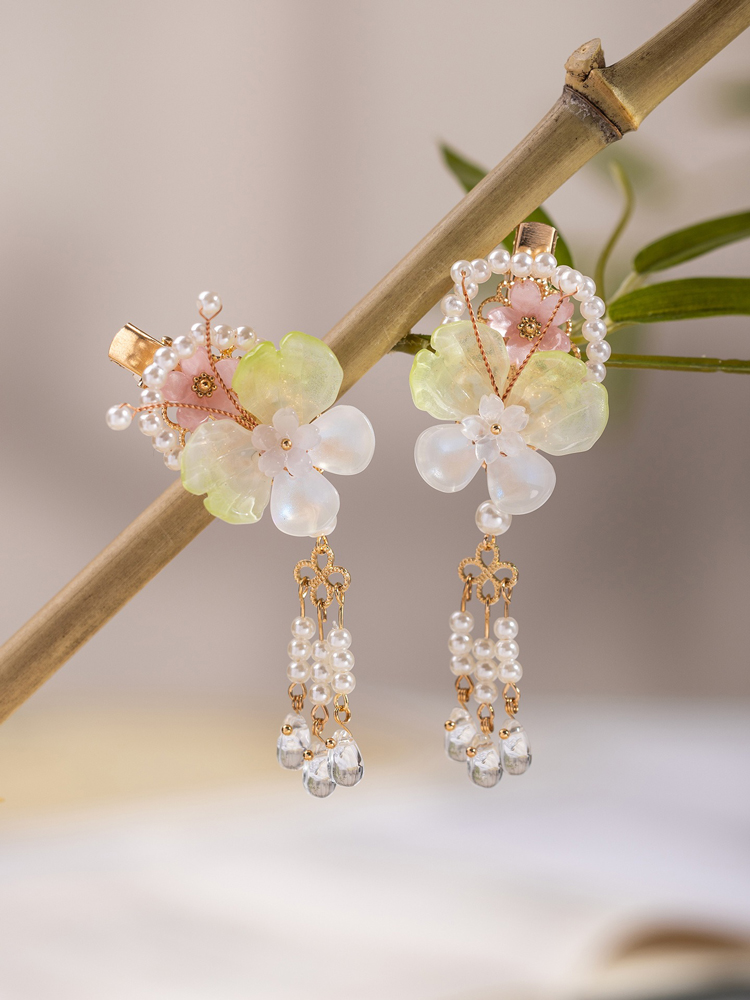 Butterfly Hanfu Children Hairclip Cute Style Cheongsam Hair Accessory