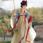 Charming Summer Style Tang Dynasty Qixiong Shanqun Hanfu for Women