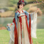 Charming Summer Style Tang Dynasty Qixiong Shanqun Hanfu for Women