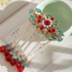 Cheongsam Hairpin with Vintage-Style Tassel Hanfu Hair Accessory