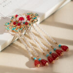 Cheongsam Hairpin with Vintage-Style Tassel Hanfu Hair Accessory