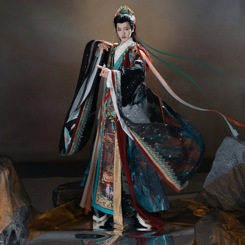 Couple-Hanfu-Set-Immortal-Style-Robes-with-Wuxia-Aesthetic-1 Couple Hanfu Set Immortal-Style Robes with Wuxia Aesthetic