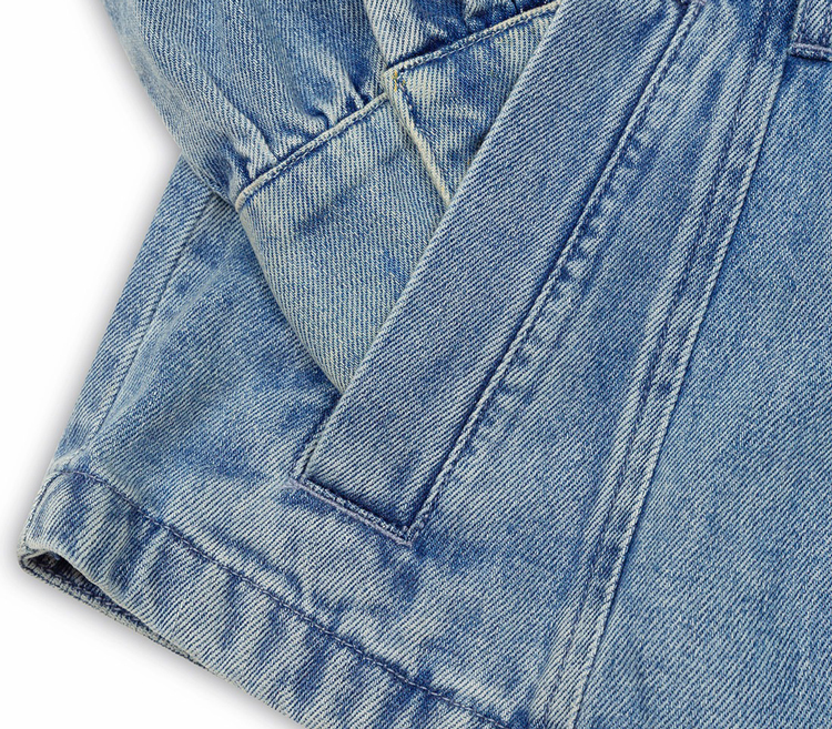 Fashion Hanfu Denim Jacket with Song Dynasty Aesthetic for Women Daily Wear