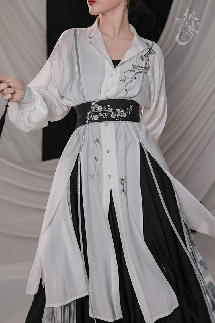 Fashionable Women Hanfu Inspired Outfit Songku for Spring