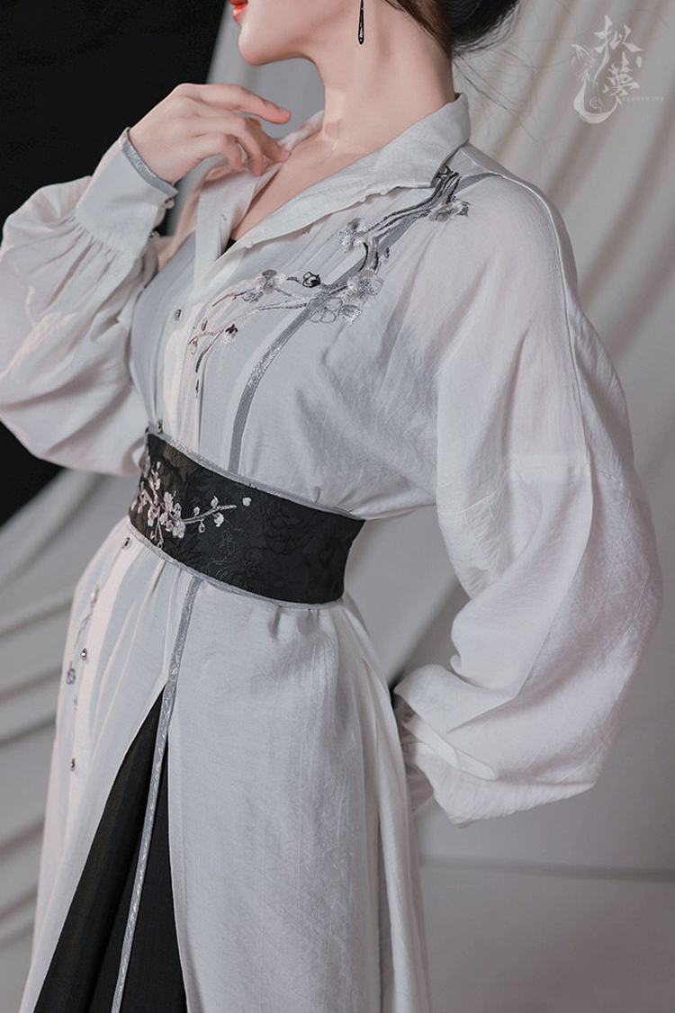 Fashionable Women Hanfu Inspired Outfit Songku for Spring