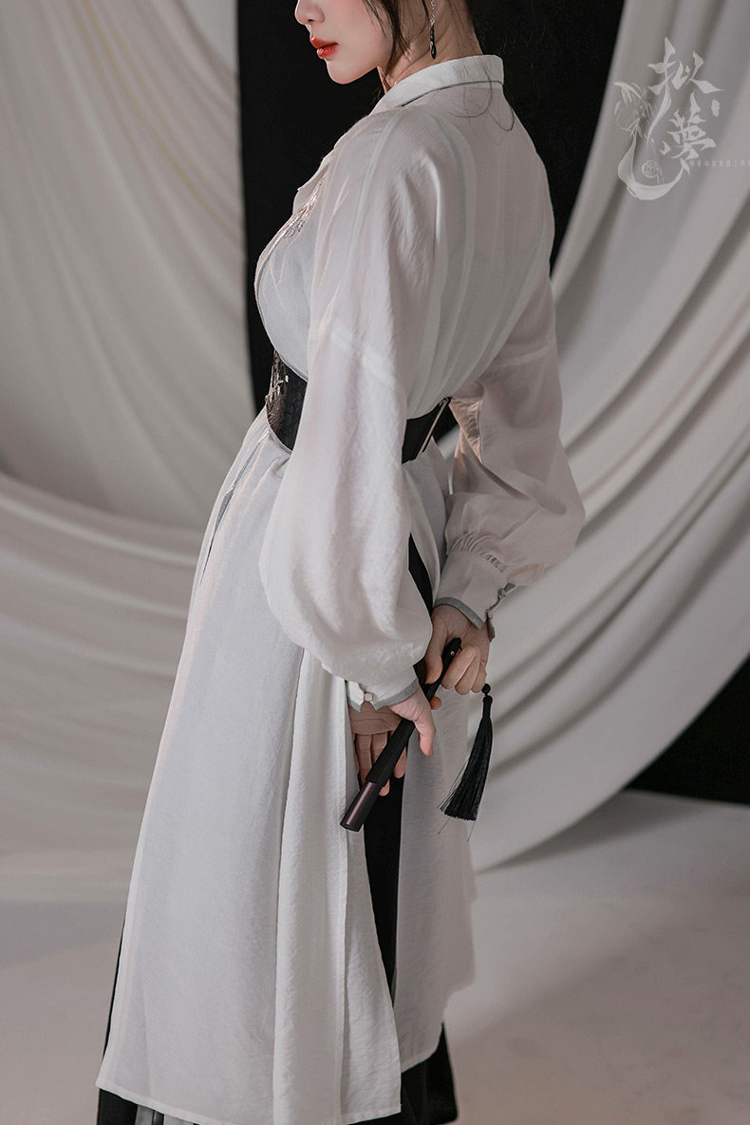 Fashionable Women Hanfu Inspired Outfit Songku for Spring