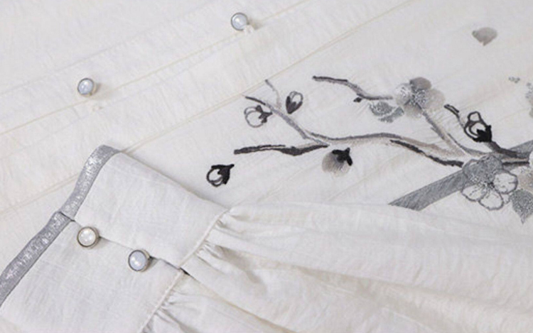 Fashionable Women Hanfu Inspired Outfit Songku for Spring