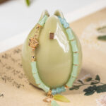 Hanfu Cufflinks Bamboo-Patterned Magnetic Cufflinks Wrist Accessories