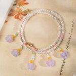 Hanfu Necklace Purple Yingluo Ethereal Spring Ancient Style Accessory