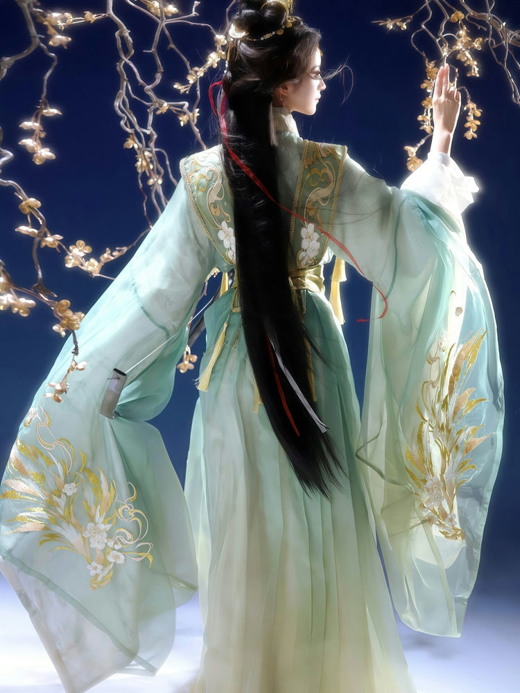 Martial Arts Couple Costumes Drama Xianxia Gorgeous Hanfu Embroidered Sets