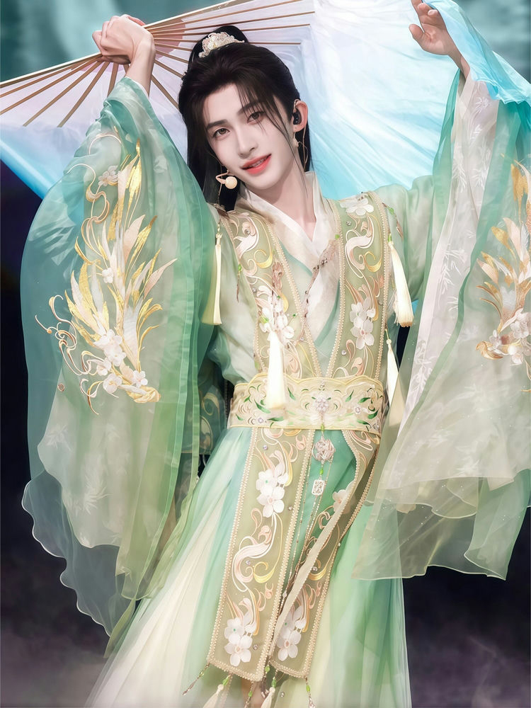 Martial Arts Couple Costumes Drama Xianxia Gorgeous Hanfu Embroidered Sets