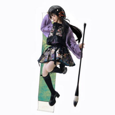 Modern Woman Ming Dynasty Style Short Hanfu Mamian Qun