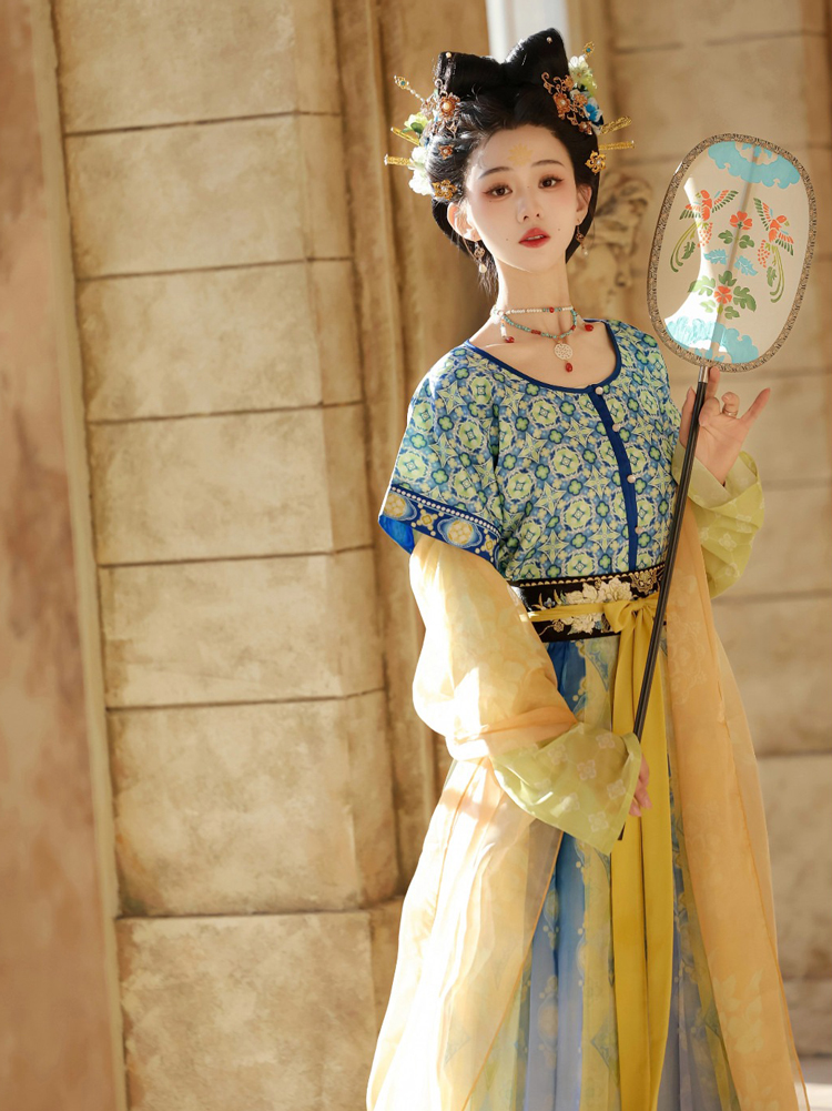 New Women Tang Dynasty Hanfu Qiyao Ruqun Spring Classical Dress