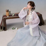Song Dynasty Style Women Hanfu Summer Casual Retro Artistic Set