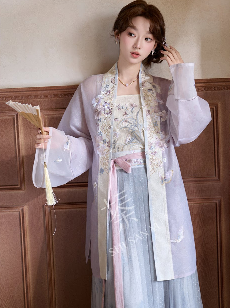 Song Dynasty Style Women Hanfu Summer Casual Retro Artistic Set