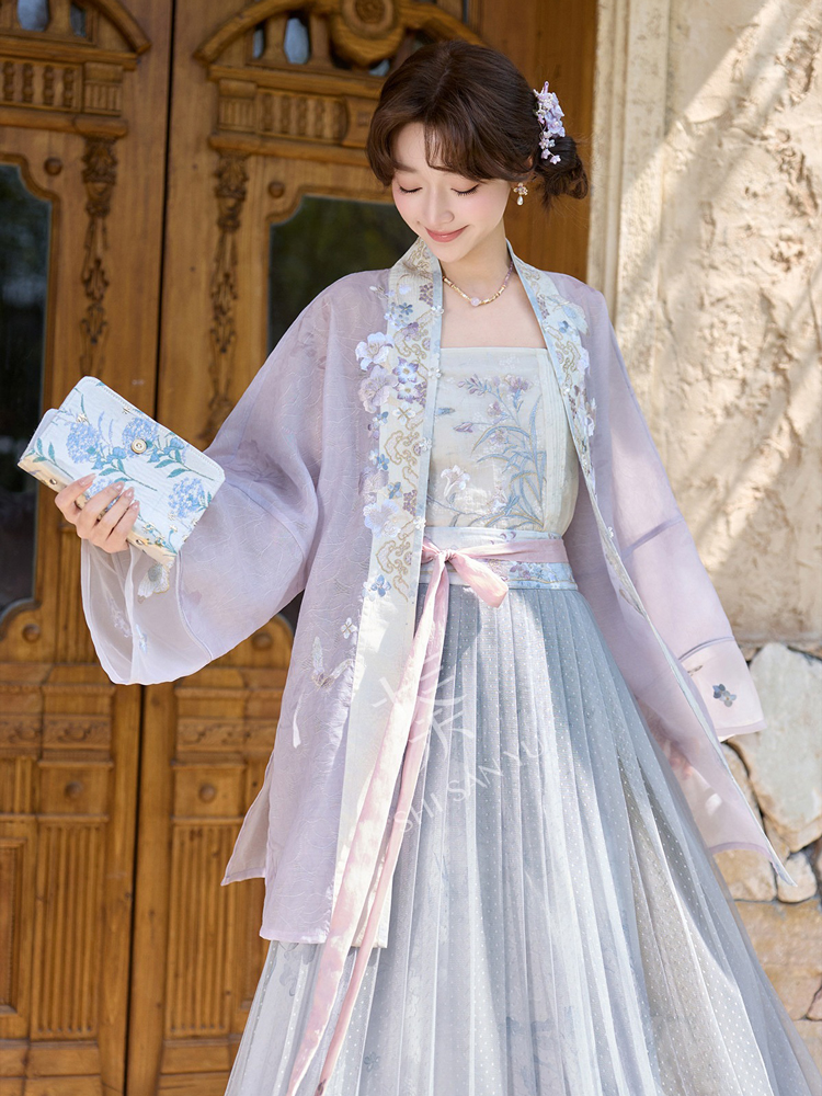Song Dynasty Style Women Hanfu Summer Casual Retro Artistic Set