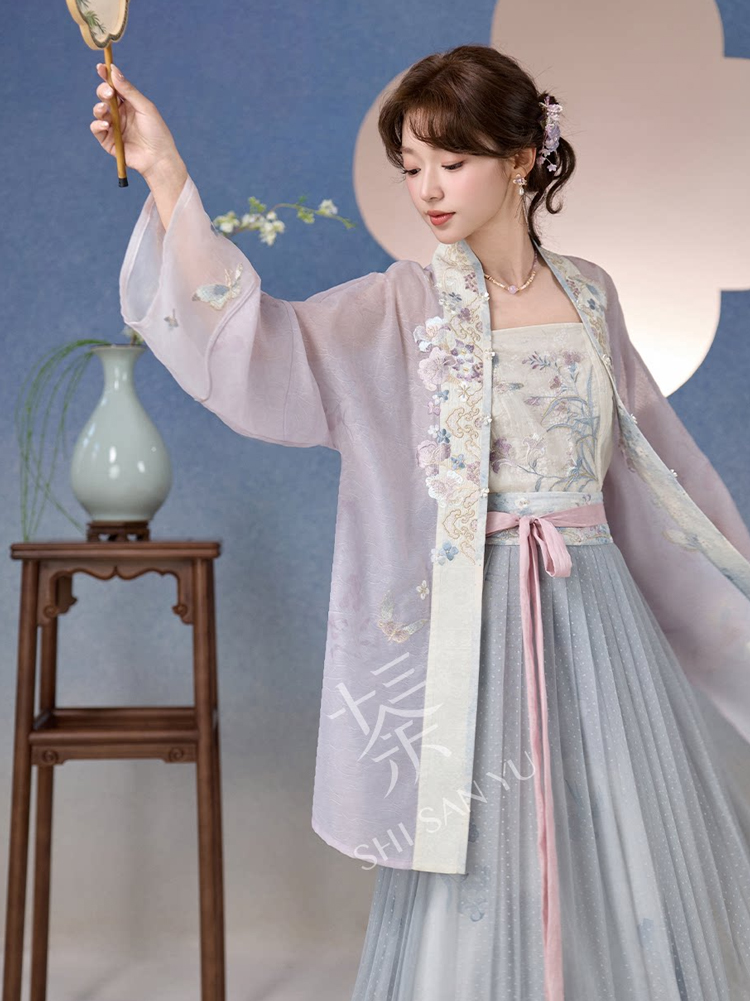 Song Dynasty Style Women Hanfu Summer Casual Retro Artistic Set