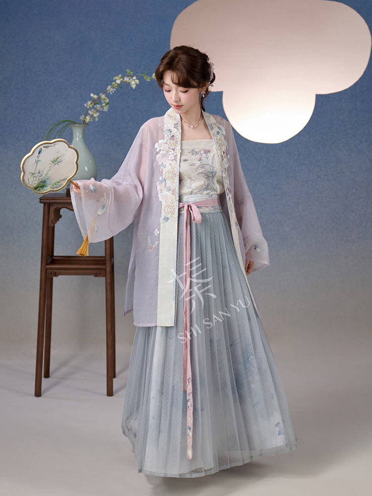 Song Dynasty Style Women Hanfu Summer Casual Retro Artistic Set