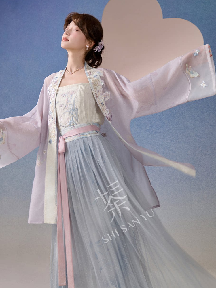 Song Dynasty Style Women Hanfu Summer Casual Retro Artistic Set
