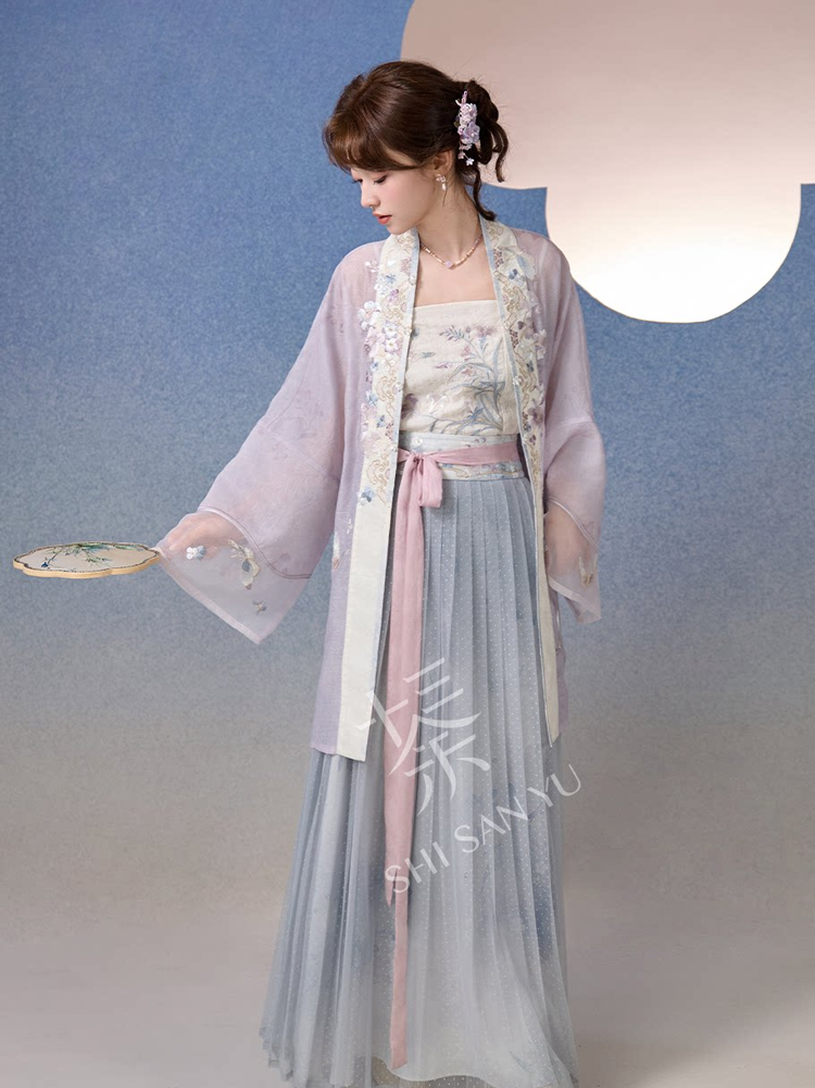 Song Dynasty Style Women Hanfu Summer Casual Retro Artistic Set