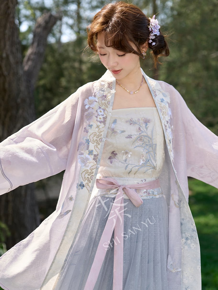 Song Dynasty Style Women Hanfu Summer Casual Retro Artistic Set