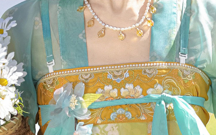 Spring Women Hanfu Stunning Tang Dynasty Qixiong Shanqun Set