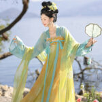 Spring Women Hanfu Stunning Tang Dynasty Qixiong Shanqun Set
