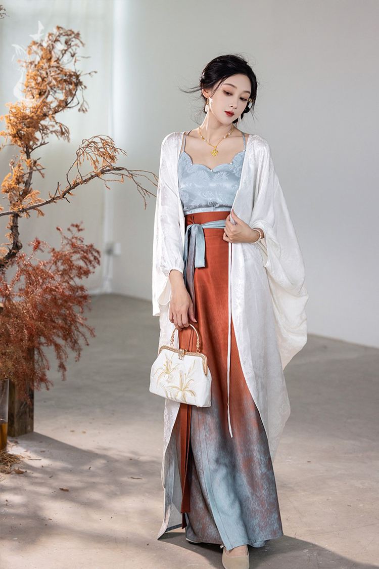 Traditional Song Dynasty Style Women Hanfu Summer Casual Skirt