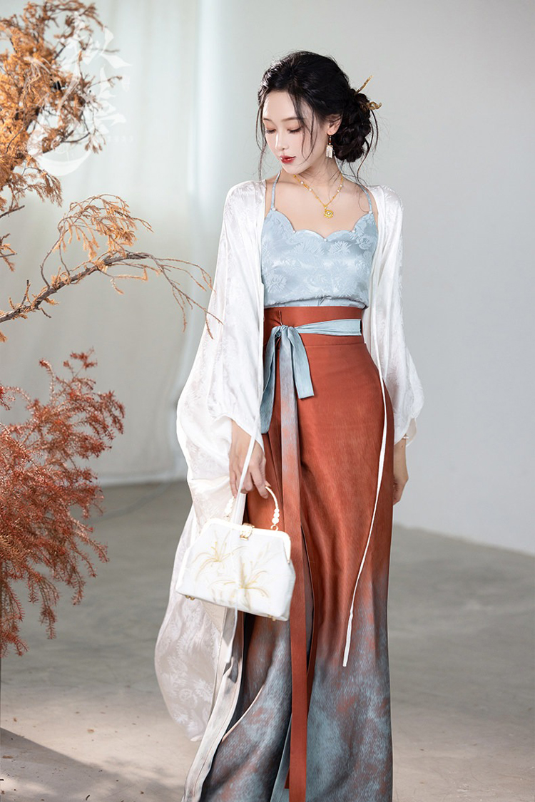 Traditional Song Dynasty Style Women Hanfu Summer Casual Skirt