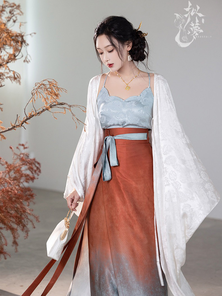 Traditional Song Dynasty Style Women Hanfu Summer Casual Skirt