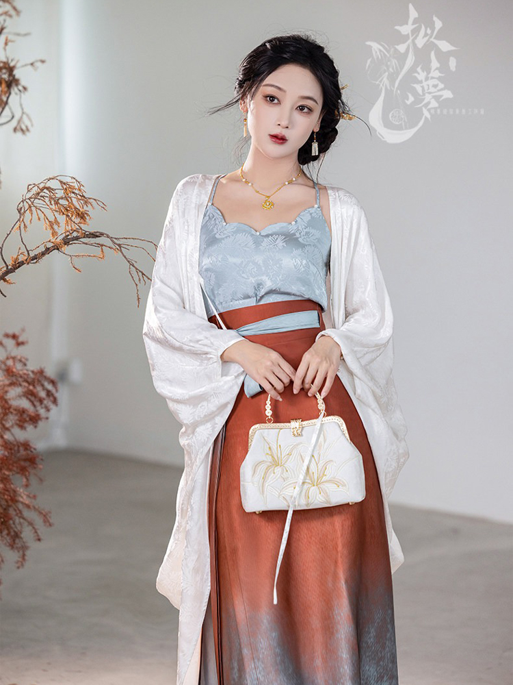 Traditional Song Dynasty Style Women Hanfu Summer Casual Skirt