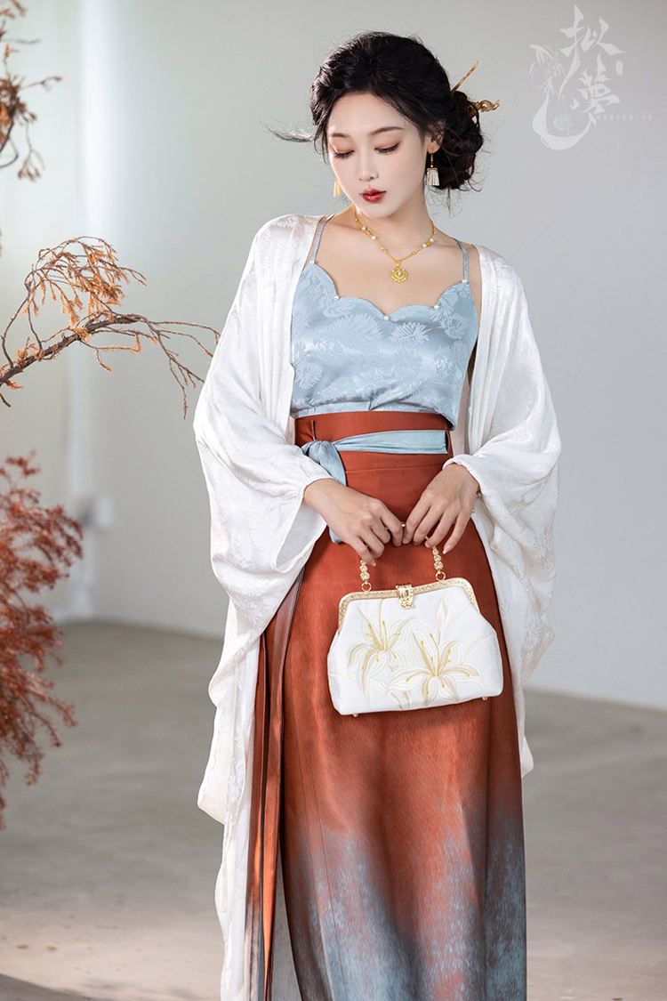 Traditional Song Dynasty Style Women Hanfu Summer Casual Skirt