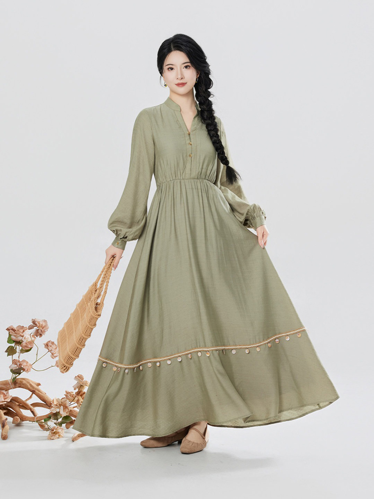 Women Casual Hanfu Set Loose-Fit Dress for Everyday Wear