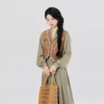 Women Casual Hanfu Set Loose-Fit Dress for Everyday Wear