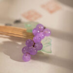 Women Hanfu Hair Clip Simple Purple Grape Hair Accessory