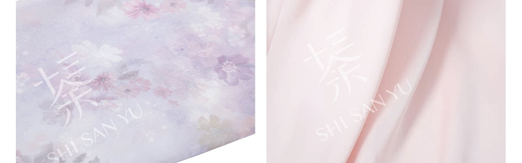 Women Long Song Dynasty Style Hanfu with Embroidered Gradient-Patterned Wide Sleeves