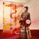 Women Ming Dynasty Hanfu Noble Mamian Qun Ensemble for Horse Year