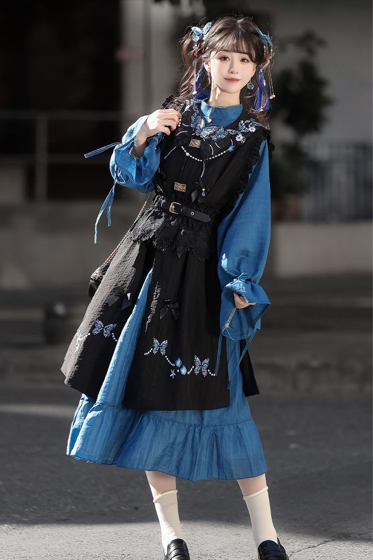 Women Spring Fashion Ming Dynasty-Inspired Hanfu Style Dress