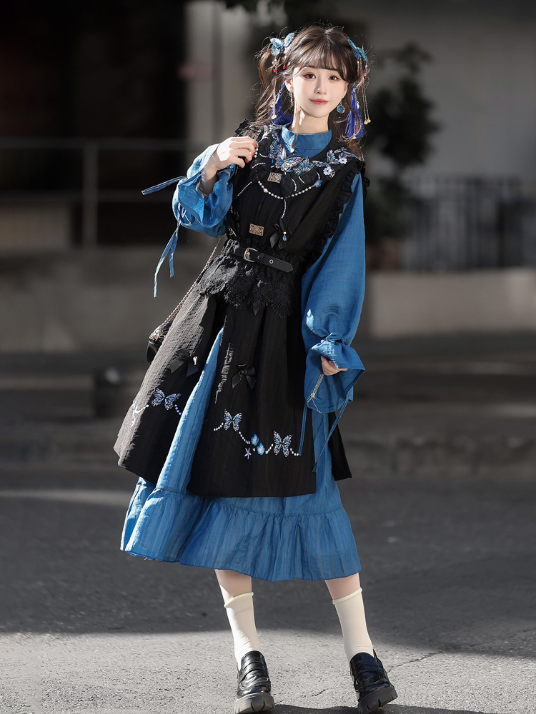 Women Spring Fashion Ming Dynasty-Inspired Hanfu Style Dress