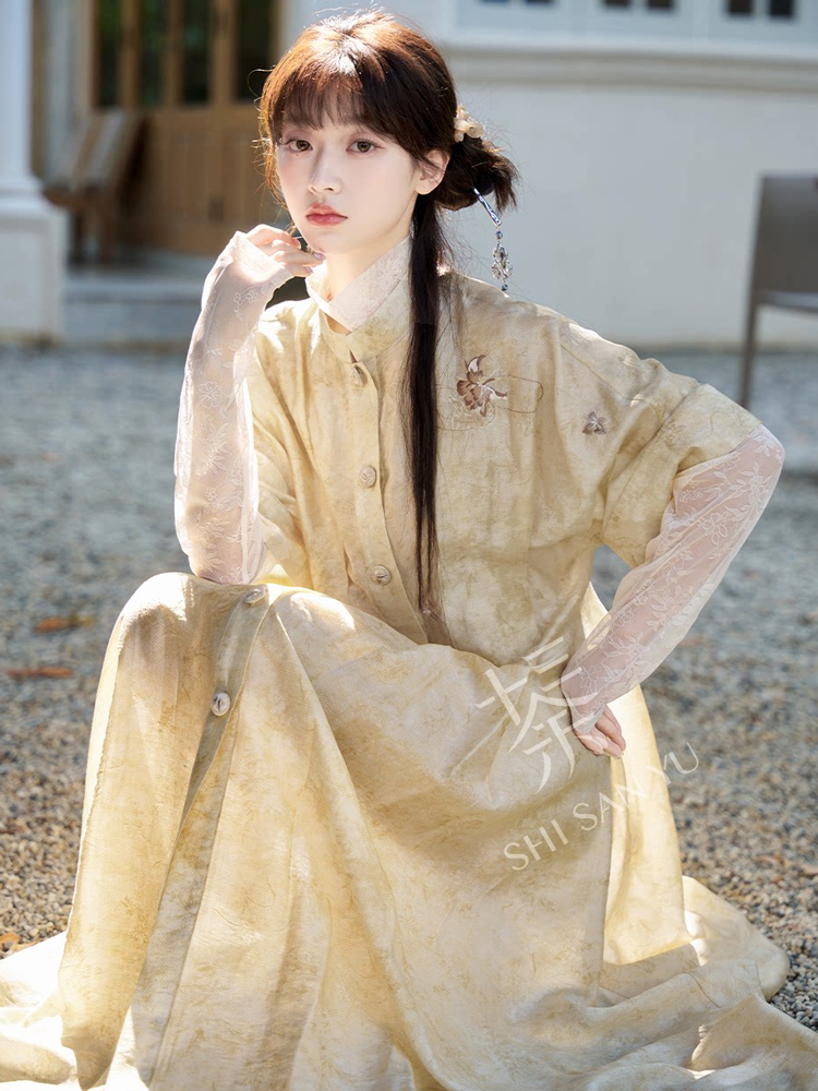 Song Dynasty Style Women Hanfu Summer Casual Retro Artistic Set